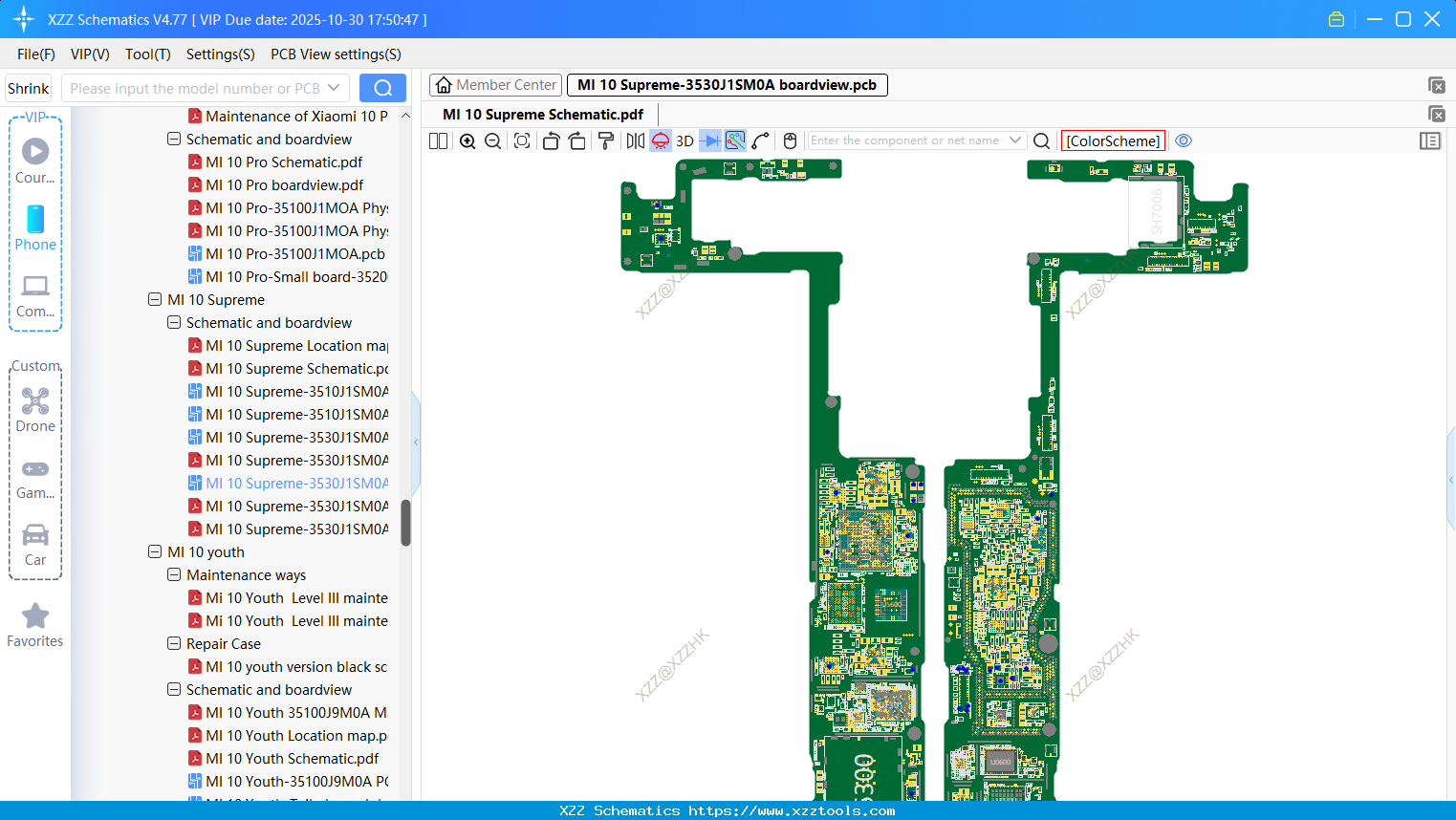 Xiaomi MI 10 Supreme-3530J1SM0A Boardview